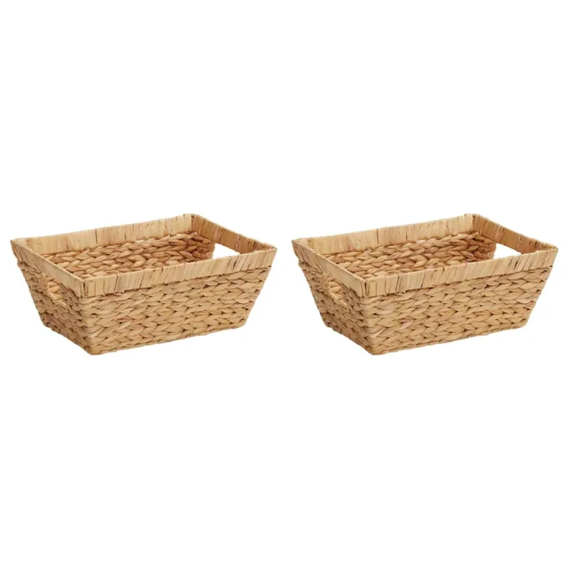 Laikymo krepšiai 2 pcs Natūrali 38 x 28 x 15 cm