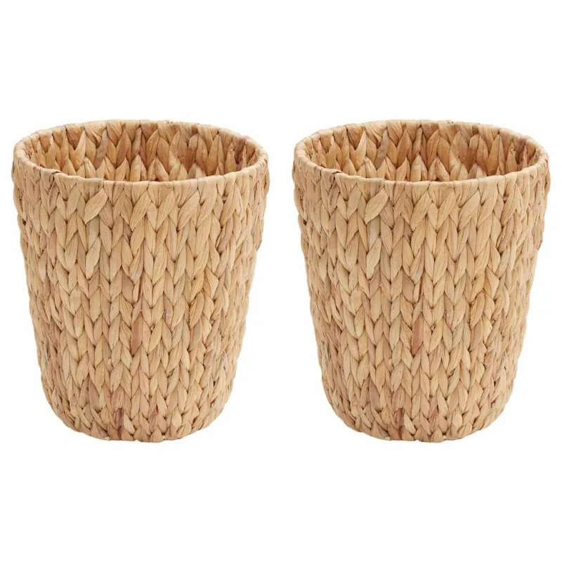 Atliekų popieriaus dėžės 2 pcs Natūrali 26 x 26 x 29 cm