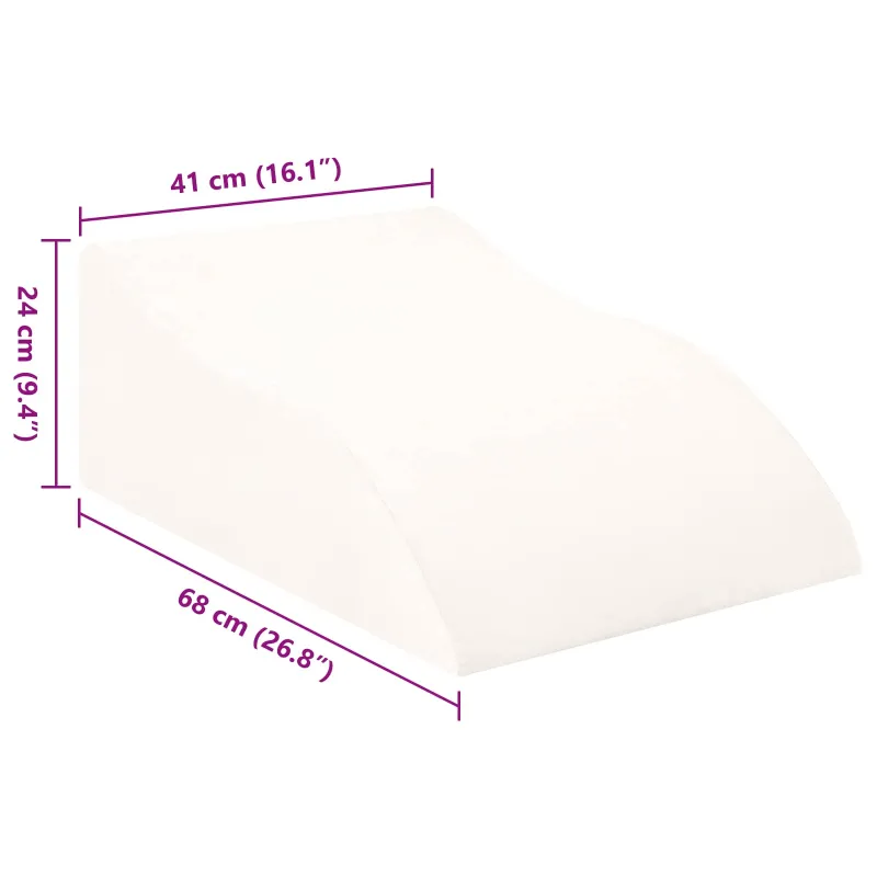 Koja pagalvė Balta 68 x 41 x 24 cm PU putos