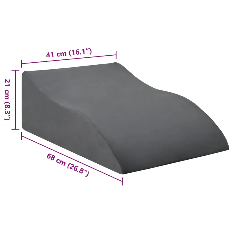 Koja pagalvė Pilka 68 x 41 x 21 cm PU putos