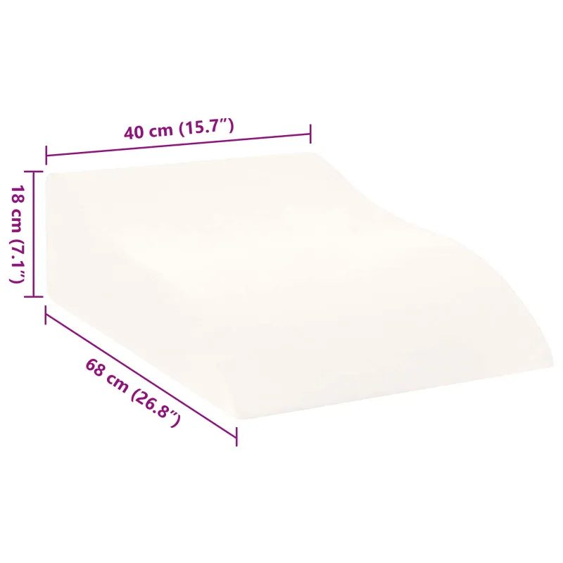 Koja pagalvė Balta 68 x 40 x 18 cm PU putos
