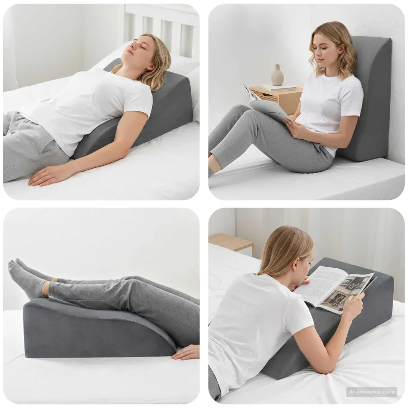 Koja pagalvė Pilka 68 x 40 x 18 cm PU putos