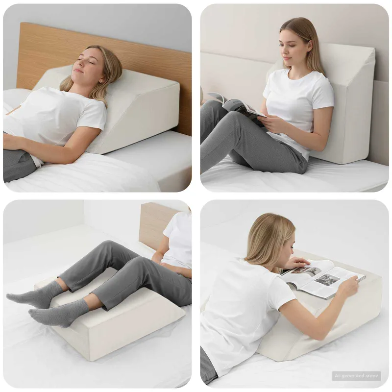 Koja pagalvė Paprastas Balta 63 x 52 x 19,5 cm PU putos