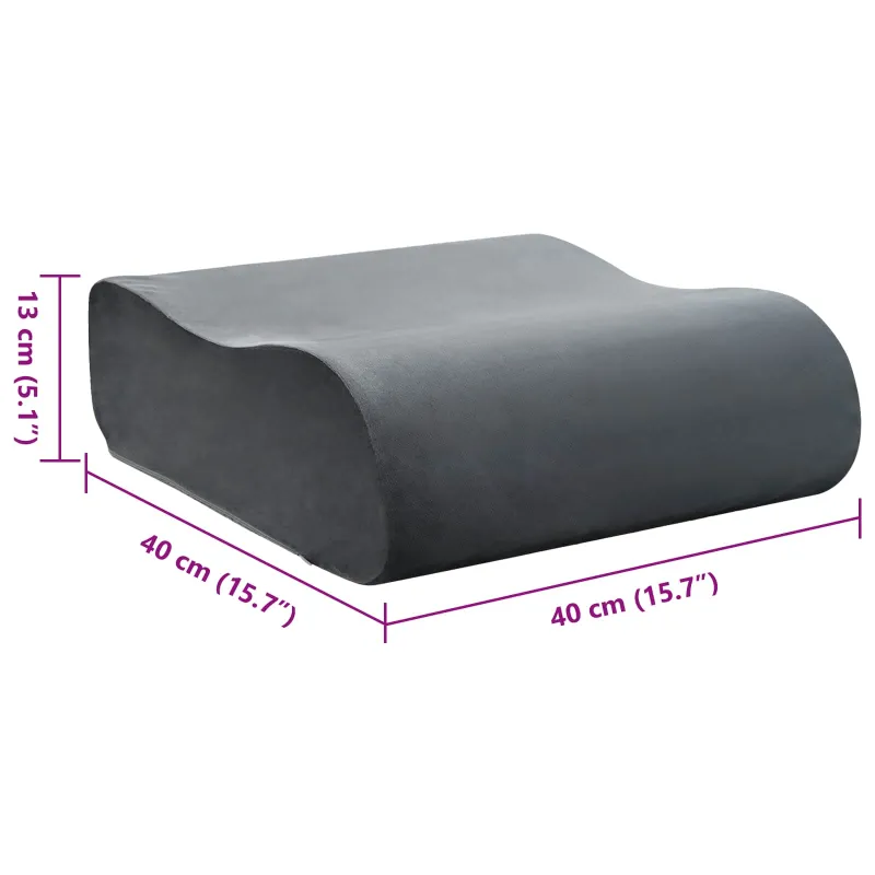 Sėdynės pagalvėlė Paprastas Pilka 40 x 40 x 13 cm PU putos