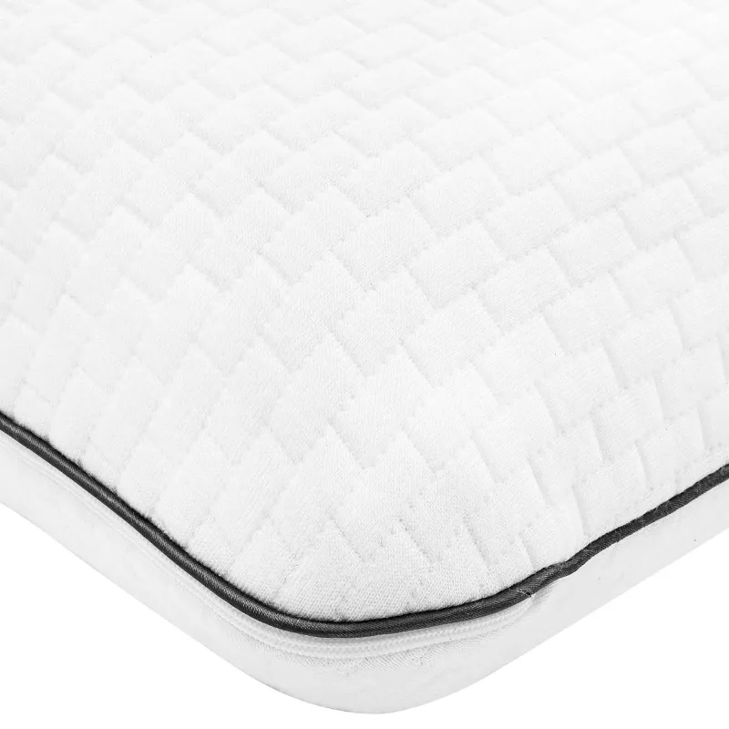 Miegamoji pagalvė Paprastas Balta 80 x 40 x 12 cm Gelio putos