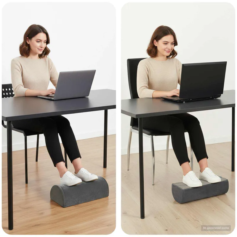 Pėdų atrama pagalvė Paprastas Pilka 42 x 18 x 13 cm PU putos