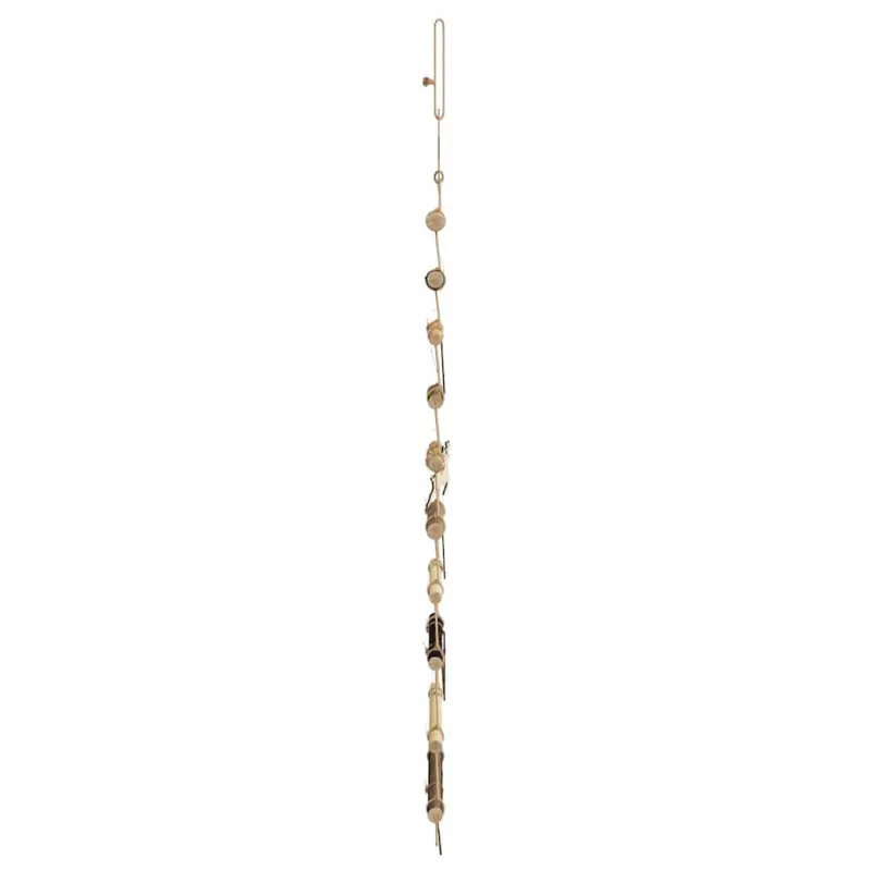 Kalėdų eglutė su 30 LED Natūrali 90 cm masyvi uosio mediena