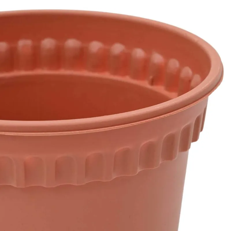 Apvalus gėlių vazonas 24 pcs Raudona plyta Ø 17 x 14 cm