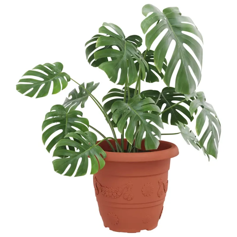 Apvalus gėlių vazonas 24 pcs Raudona plyta Ø 34 x 28 cm