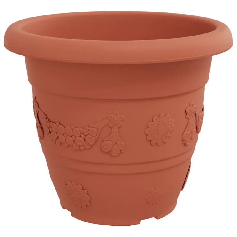 Apvalus gėlių vazonas 24 pcs Raudona plyta Ø 39 x 32 cm