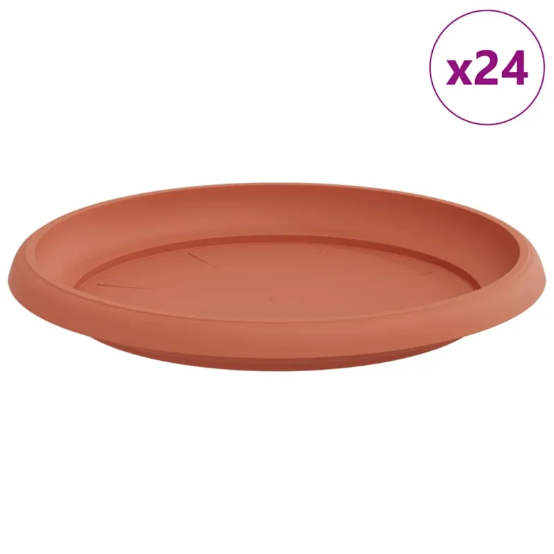 Apvalus gėlių padėklas 24 pcs Raudona plyta Ø 21,5 x 2,5 cm