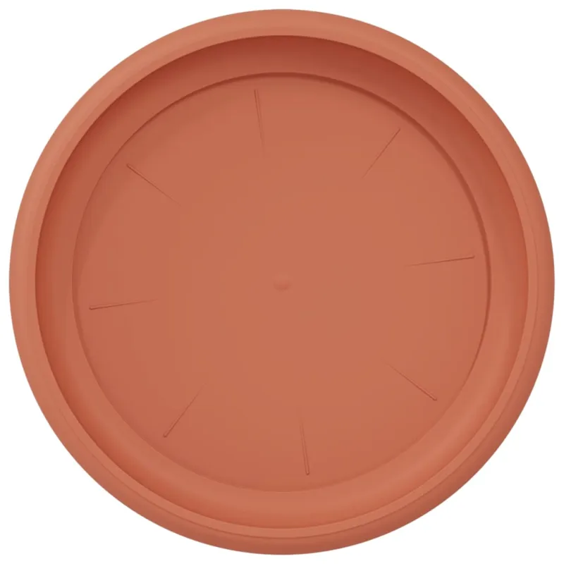 Apvalus gėlių padėklas 24 pcs Raudona plyta Ø 23,5 x 2,5 cm