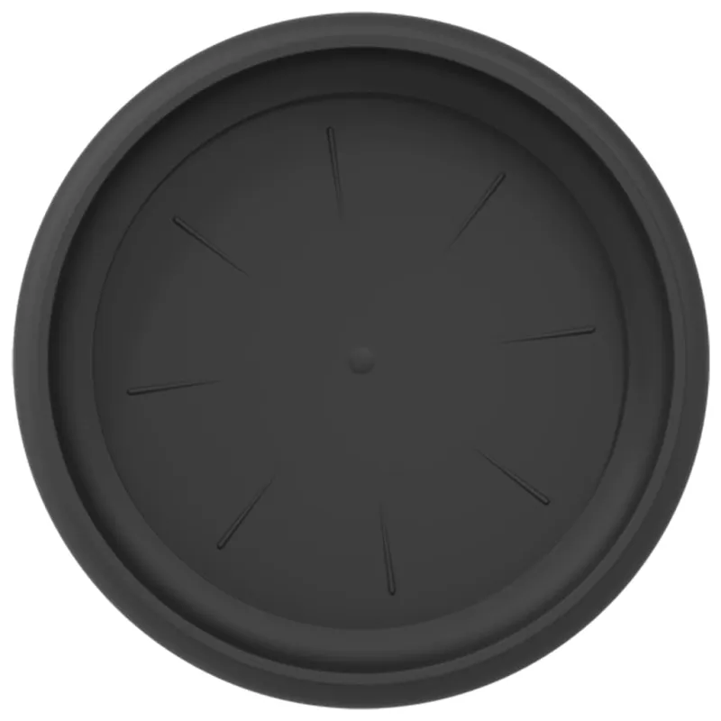Apvalus gėlių padėklas 24 pcs Juoda Ø 17,5 x 2 cm Plastmasė