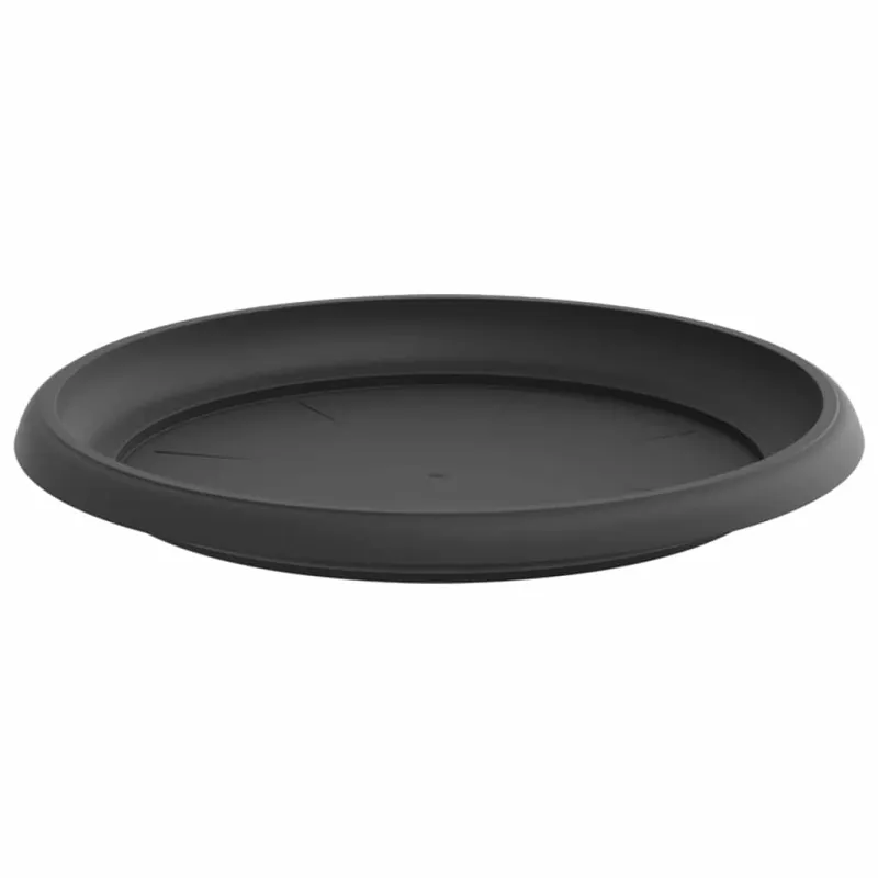 Apvalus gėlių padėklas 24 pcs Juoda Ø 23,5 x 2,5 cm Plastmasė
