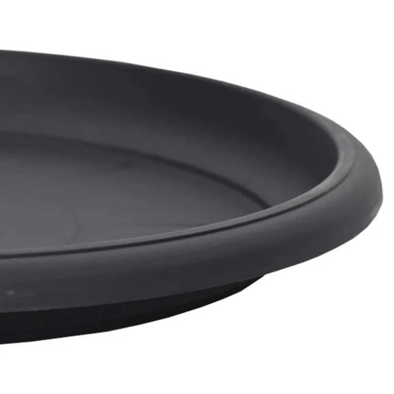 Apvalus gėlių padėklas 24 pcs Juoda Ø 27 x 2,5 cm Plastmasė