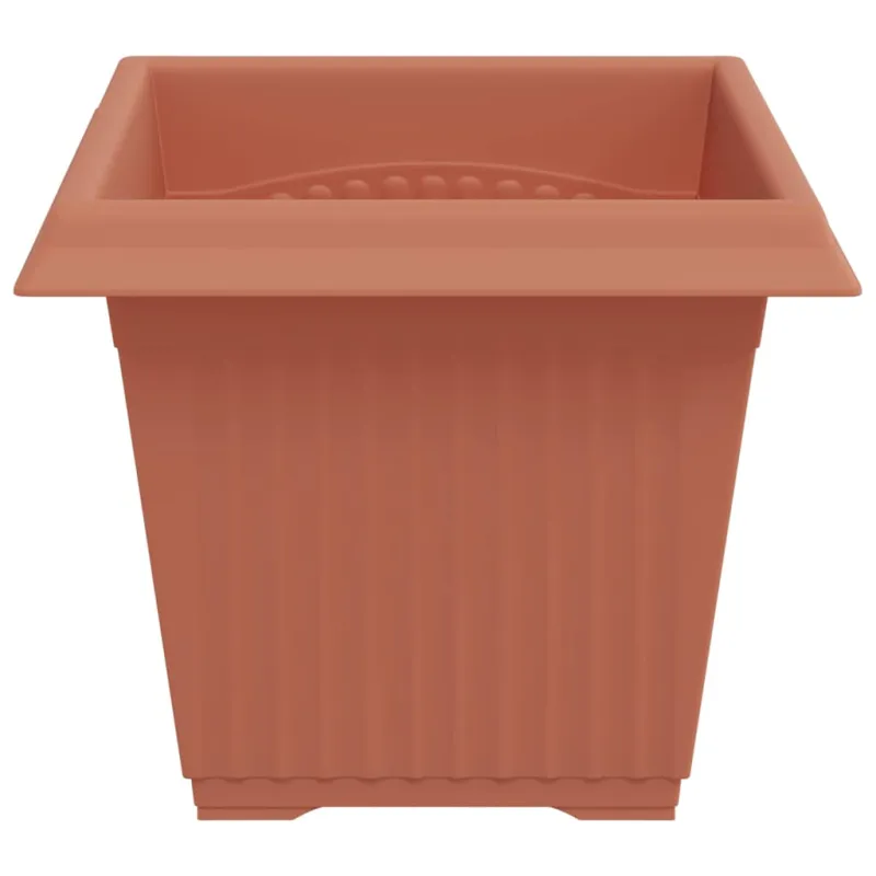 Kvadratinis gėlių vazonas 6 pcs Raudona plyta 20 x 20 x 16 cm
