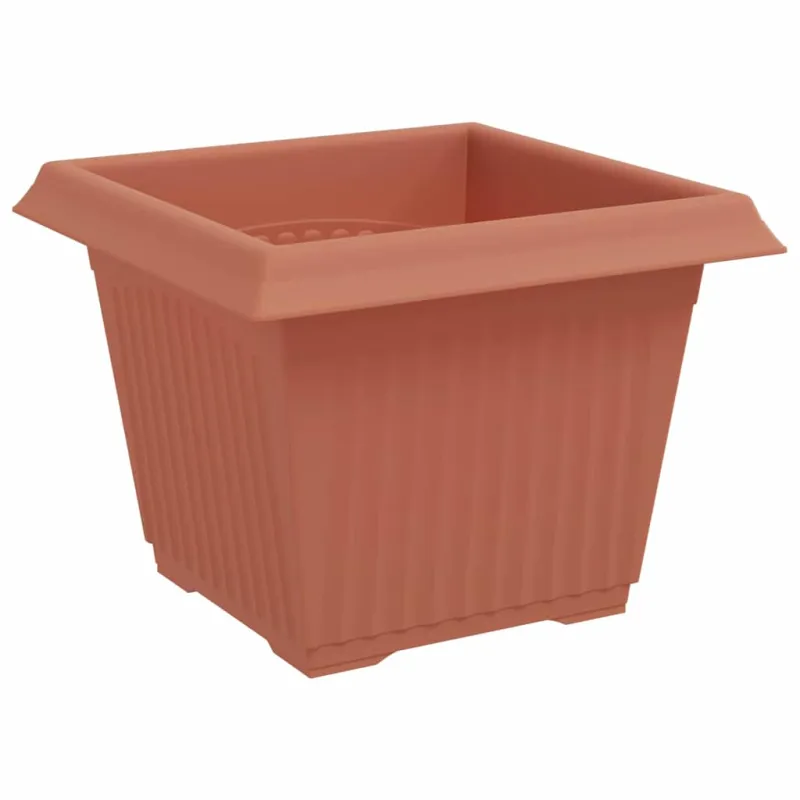 Kvadratinis gėlių vazonas 6 pcs Raudona plyta 23 x 23 x 17,5 cm
