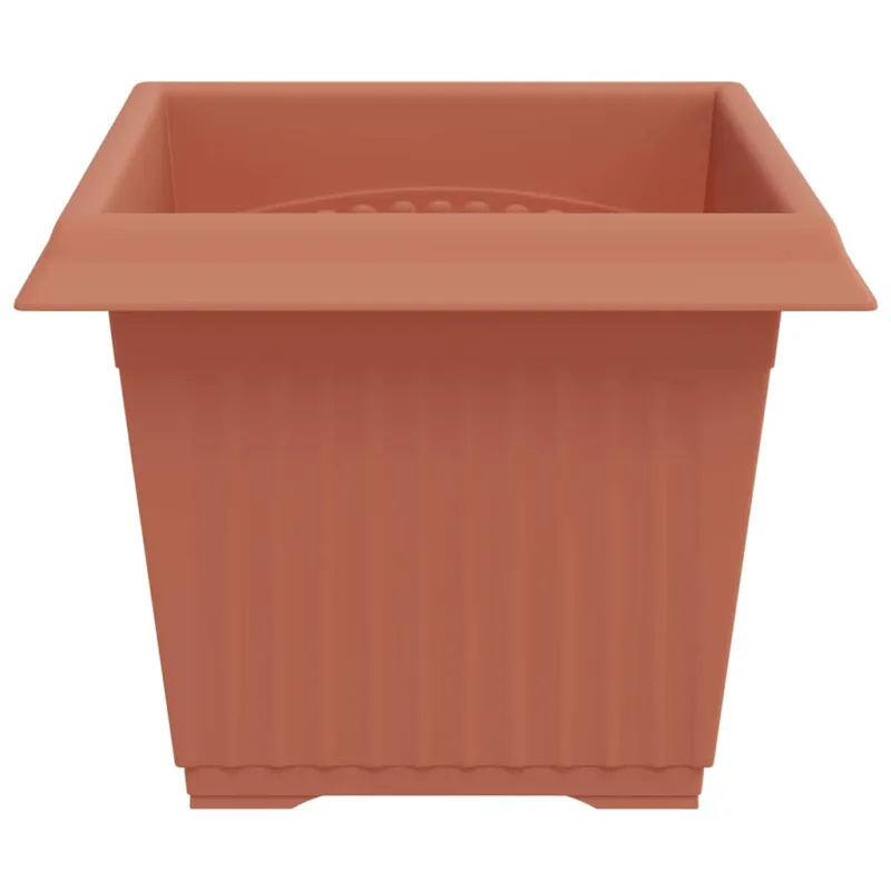 Kvadratinis gėlių vazonas 6 pcs Raudona plyta 23 x 23 x 17,5 cm