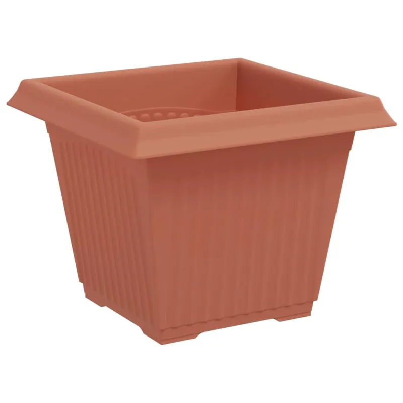 Kvadratinis gėlių vazonas 6 pcs Raudona plyta 33 x 33 x 26 cm