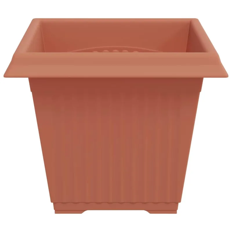 Kvadratinis gėlių vazonas 6 pcs Raudona plyta 38 x 38 x 30 cm
