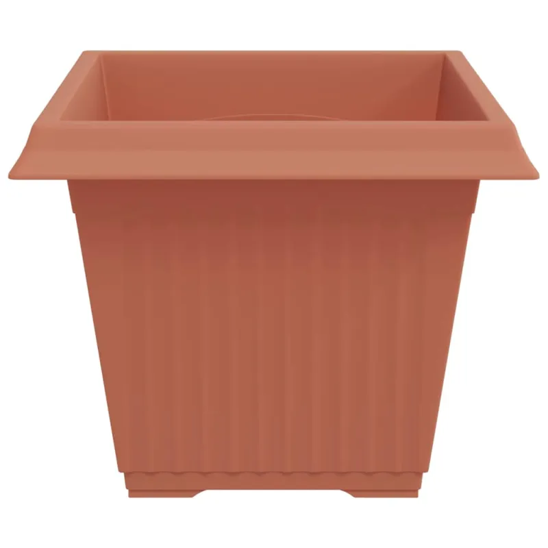 Kvadratinis gėlių vazonas 6 pcs Raudona plyta 43 x 43 x 33,5 cm