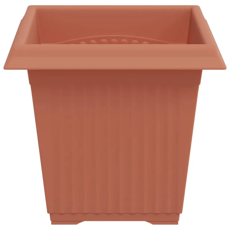 Kvadratinis gėlių vazonas 24 pcs Raudona plyta 16 x 16 x 14 cm