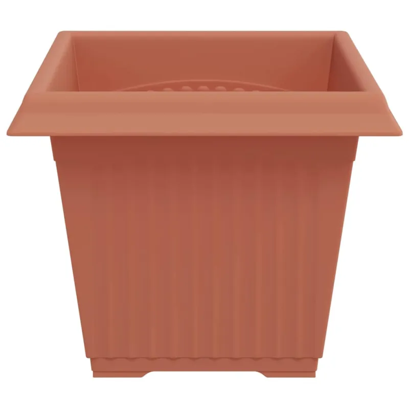 Kvadratinis gėlių vazonas 24 pcs Raudona plyta 33 x 33 x 26 cm