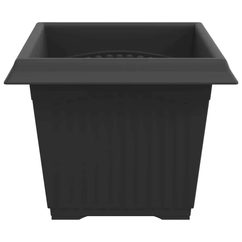 Kvadratinis gėlių vazonas 24 pcs Juoda 23 x 23 x 17,5 cm