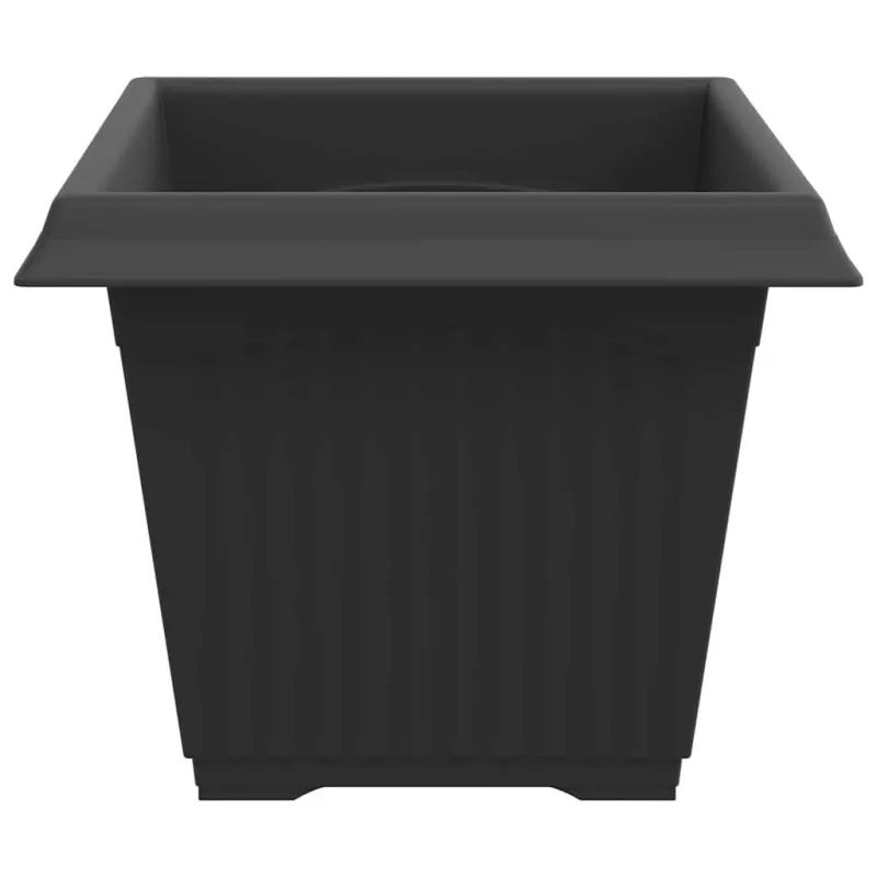 Kvadratinis gėlių vazonas 24 pcs Juoda 28,5 x 28,5 x 22 cm
