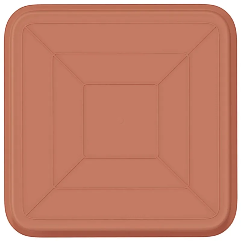 Kvadratinis gėlių padėklas 6 pcs Raudona plyta 21 x 21 x 2 cm