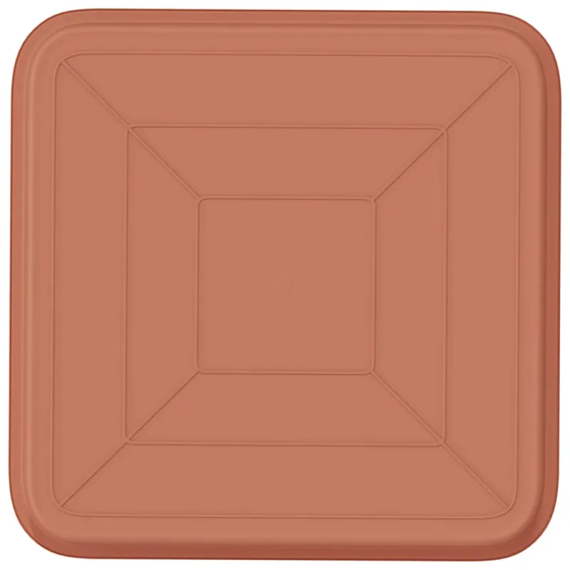Kvadratinis gėlių padėklas 6 pcs Raudona plyta 32 x 32 x 2,5 cm