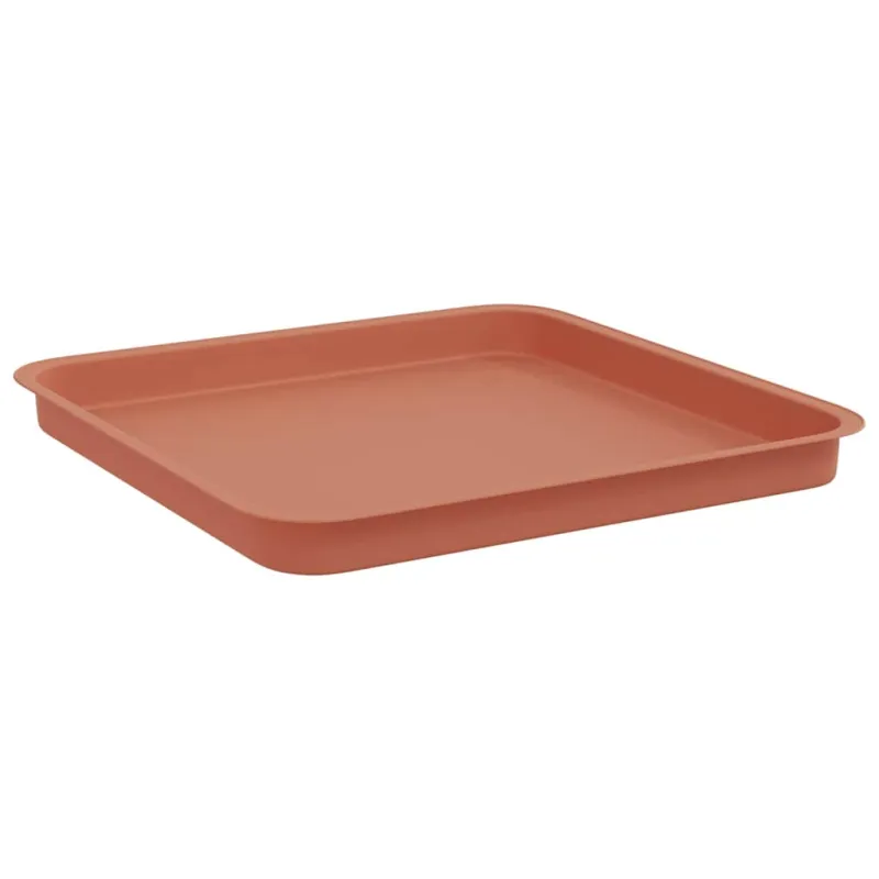 Kvadratinis gėlių padėklas 6 pcs Raudona plyta 36 x 36 x 2.5 cm