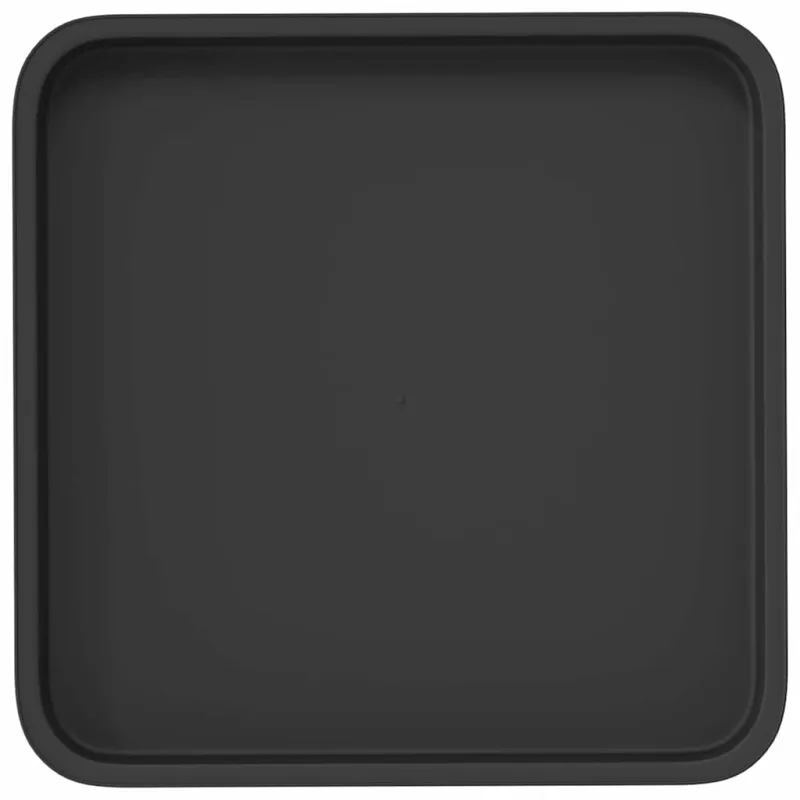 Kvadratinis gėlių padėklas 6 pcs Juoda 36 x 36 x 2.5 cm