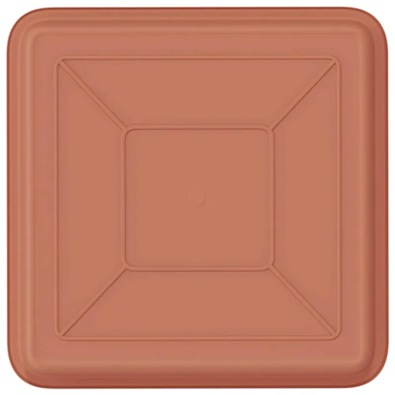 Kvadratinis gėlių padėklas 24 pcs Raudona plyta 18 x 18 x 2 cm