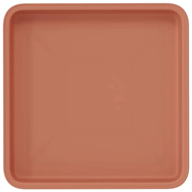 Kvadratinis gėlių padėklas 24 pcs Raudona plyta 18 x 18 x 2 cm