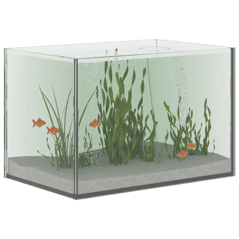 Akvariumas su saugykla Skaidrus 30 x 20 x 20 cm Stiklas