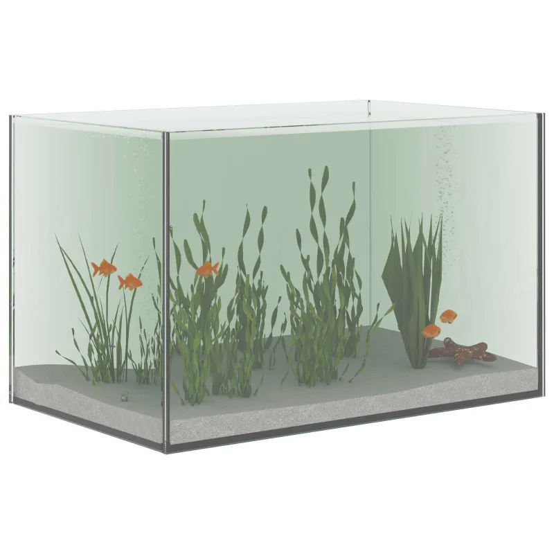 Akvariumas su saugykla Skaidrus 40 x 25 x 25 cm Stiklas