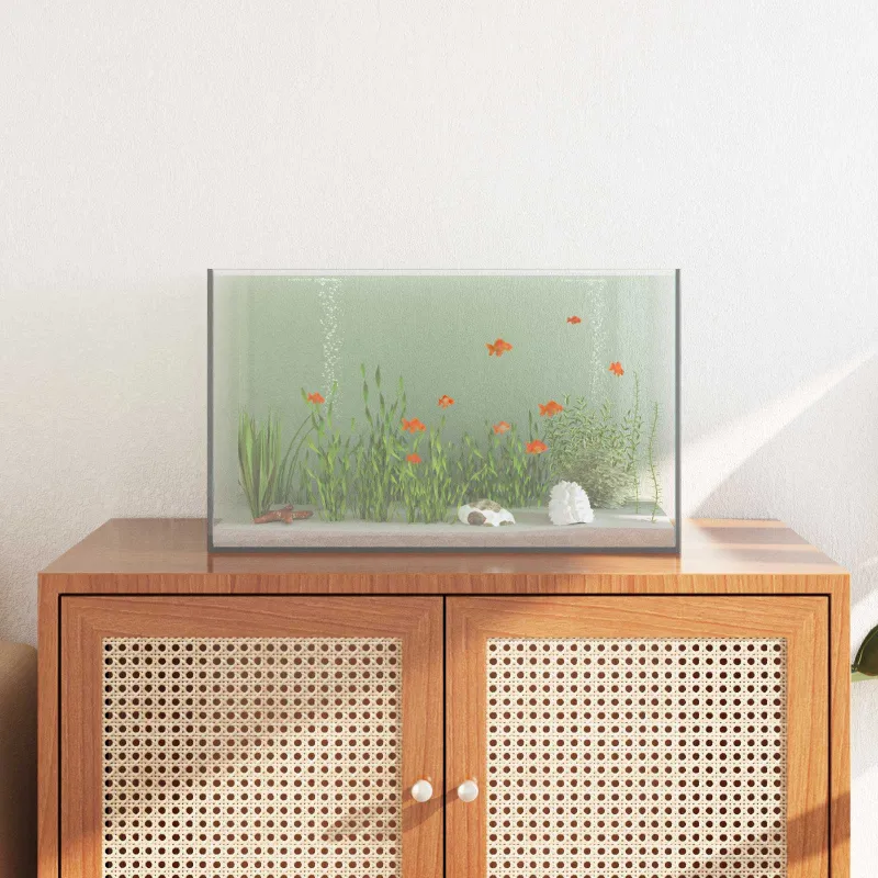 Akvariumas su saugykla Skaidrus 50 x 30 x 30 cm Stiklas