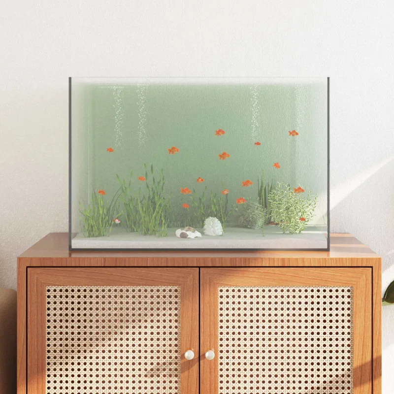 Akvariumas su saugykla Skaidrus 60 x 35 x 40 cm Stiklas