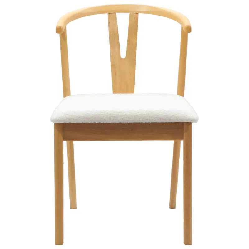 Valgomasis krėslas 2 pcs Natūralus ir šviesus