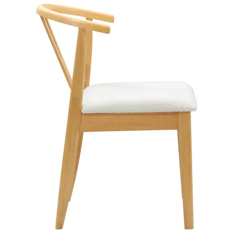 Valgomasis krėslas 2 pcs Natūralus ir šviesus