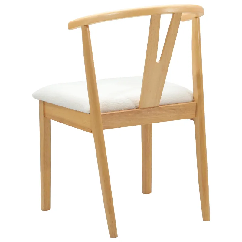 Valgomasis krėslas 2 pcs Natūralus ir šviesus