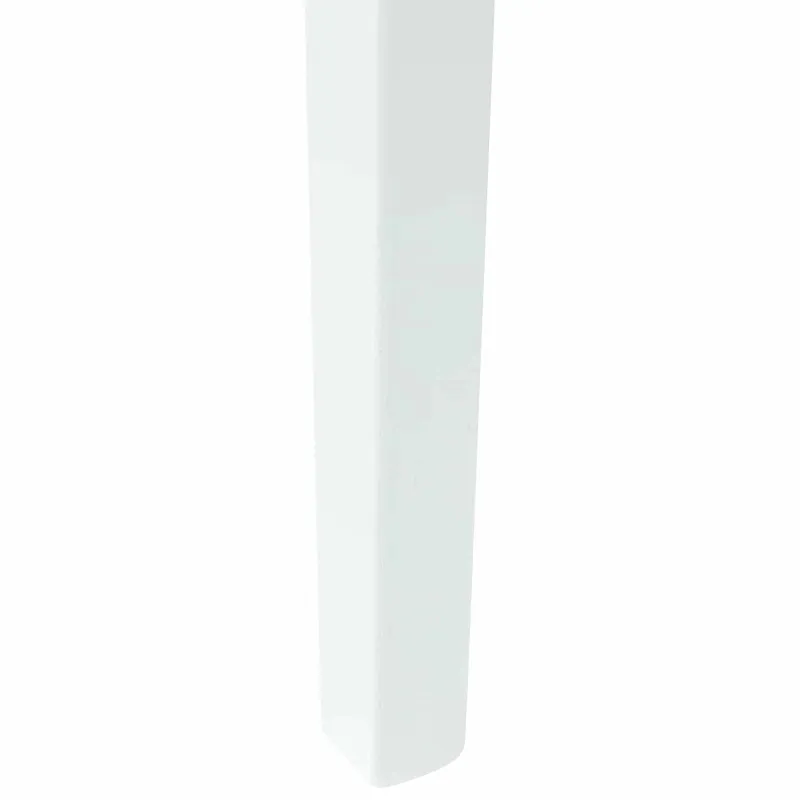 Valgomojo kėdės 2 pcs Balta 54 x 57 x 73 cm Kietas gumos medis