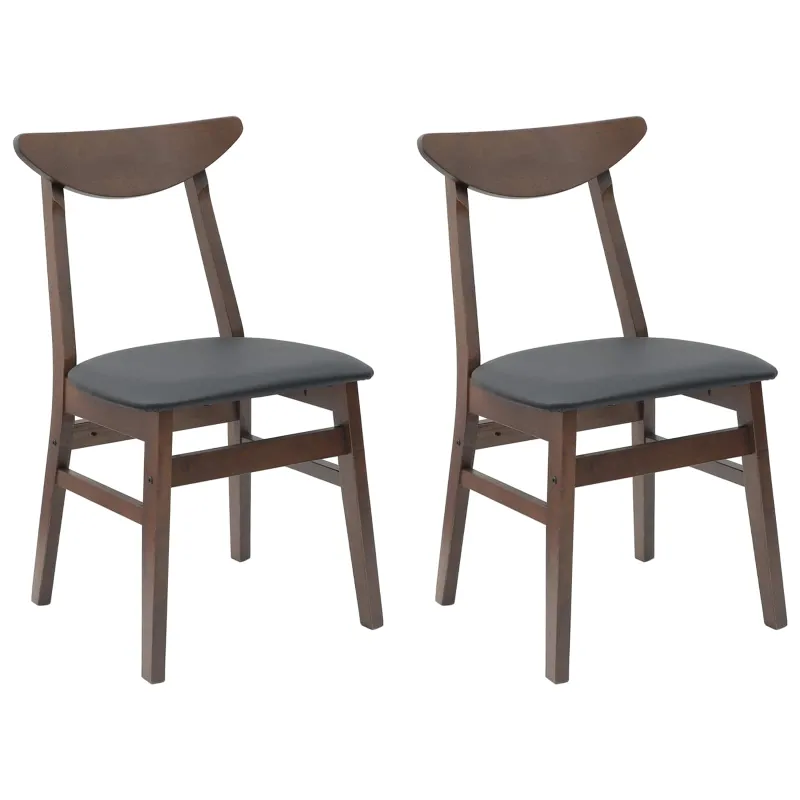 Valgomojo kėdės 2 pcs Šviesiai rudas 42 x 47.5 x 81 cm