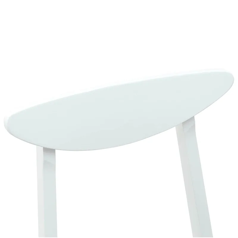 Valgomojo kėdės 2 pcs Balta 42 x 47.5 x 81 cm