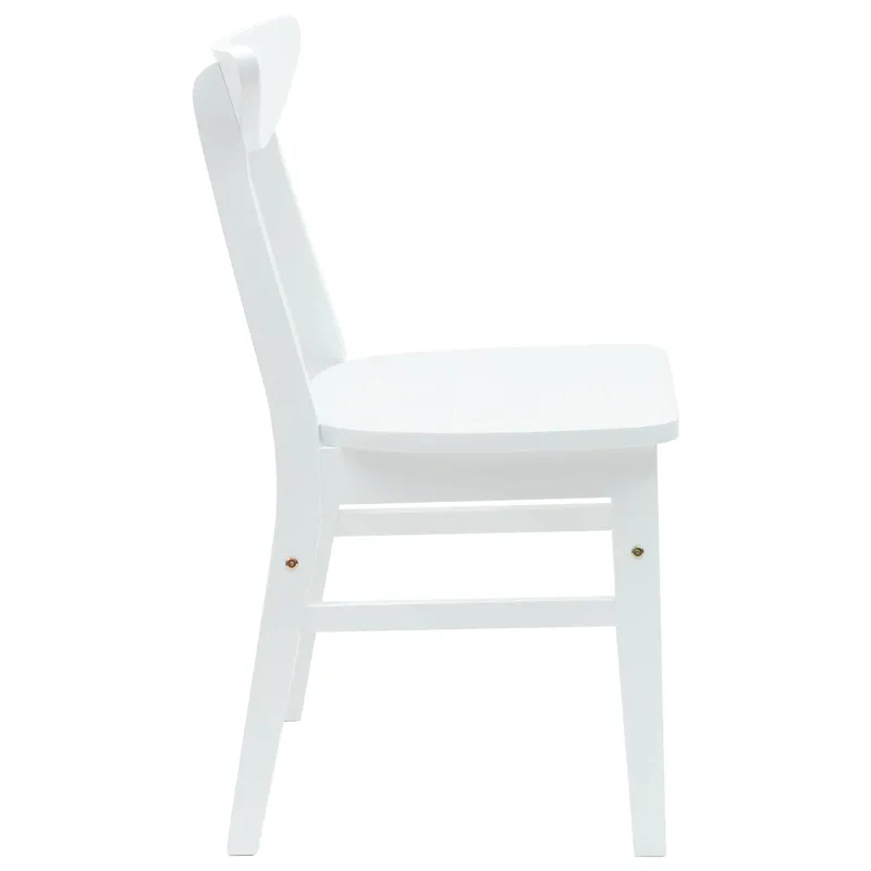 Valgomojo kėdės 2 pcs Balta 42 x 47.5 x 81 cm