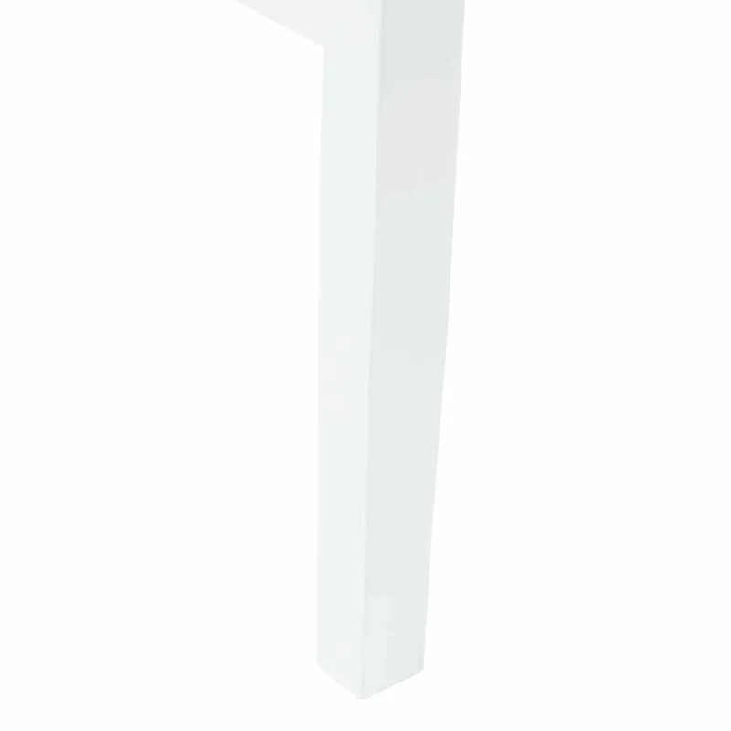 Valgomojo kėdės 2 pcs Balta 43 x 54 x 89 cm Kietas gumos medis