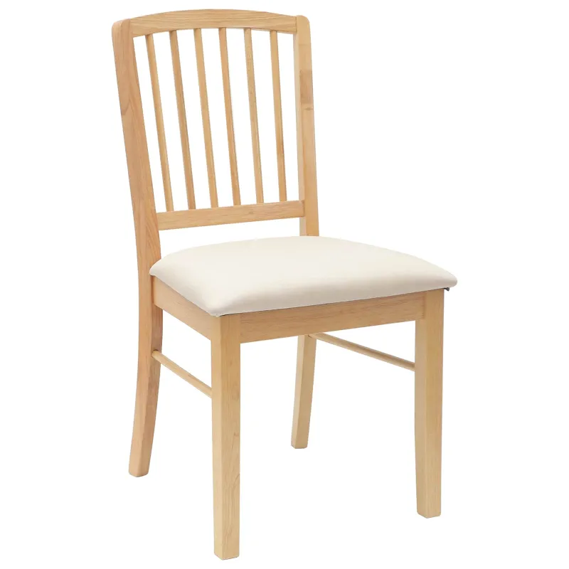 Valgomojo kėdės 2 pcs Natūrali 50 x 52,5 x 91 cm