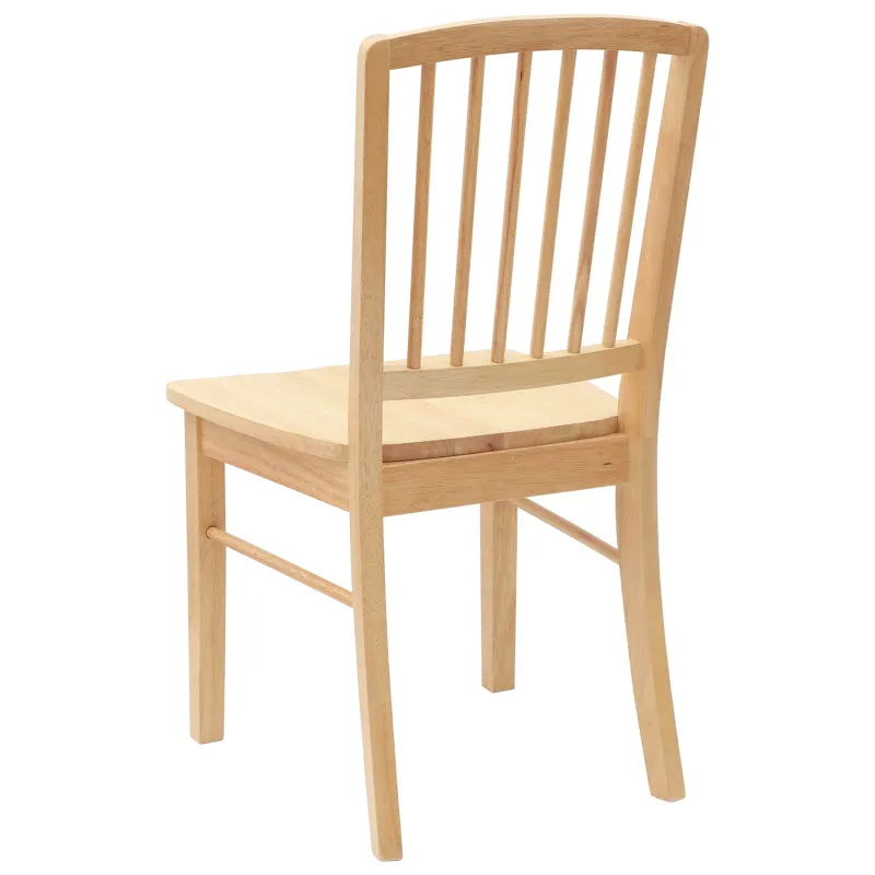 Valgomojo kėdės 2 pcs Natūrali 50 x 52,5 x 91 cm