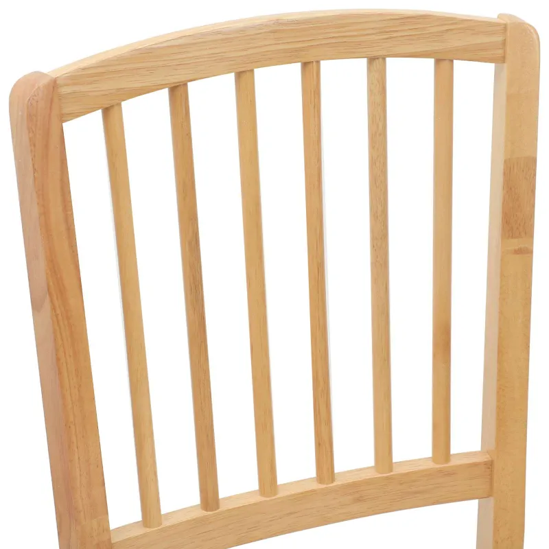 Valgomojo kėdės 2 pcs Natūrali 50 x 52,5 x 91 cm